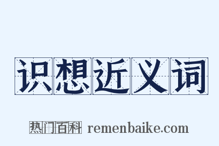 识想近义词是什么意思的图片